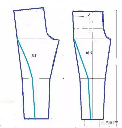 运动型萝卜裤裁剪图流行
