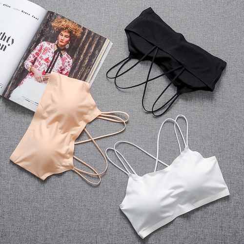 抹胸打底裹胸网红内衣美背高中学生少女打底裹胸防走光文胸抹胸吊带小