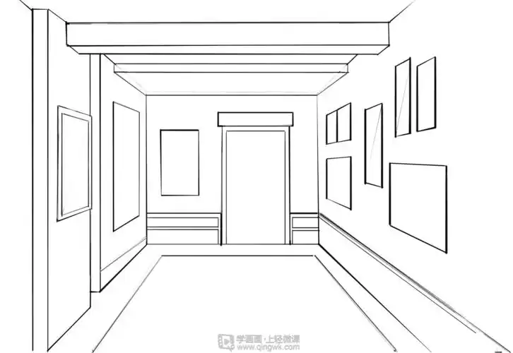一点透视绘画基础透视训练