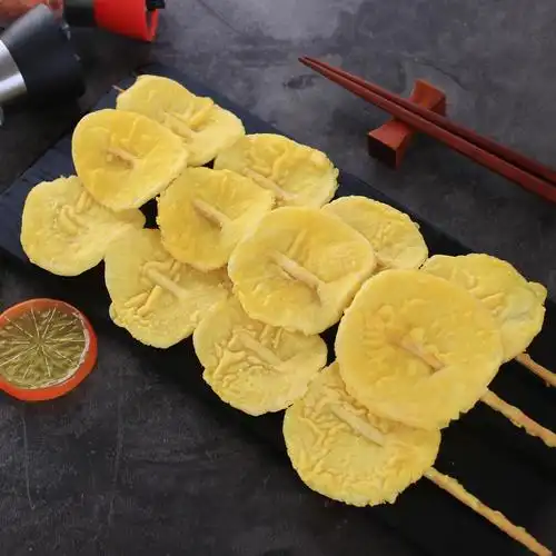 土豆郁锦油炸小吃吃食素食烤串特色新鲜片串土豆