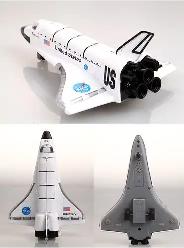 彩珀哥伦比亚穿梭机太空飞船航天飞机模型合金声光回力儿童玩具