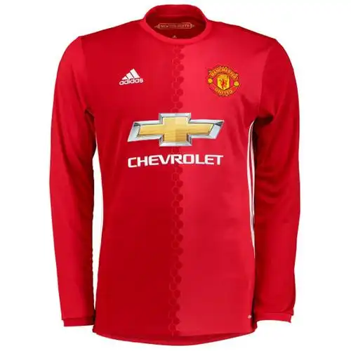 16-17赛季曼联主场长袖球衣