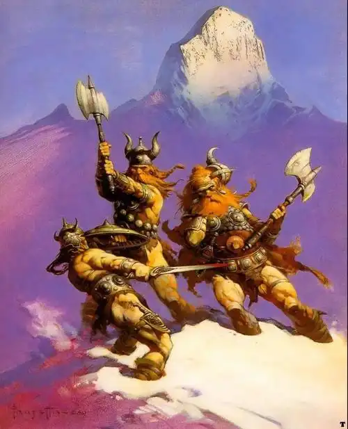 █每日一画西方幻想类插画大师frankfrazetta