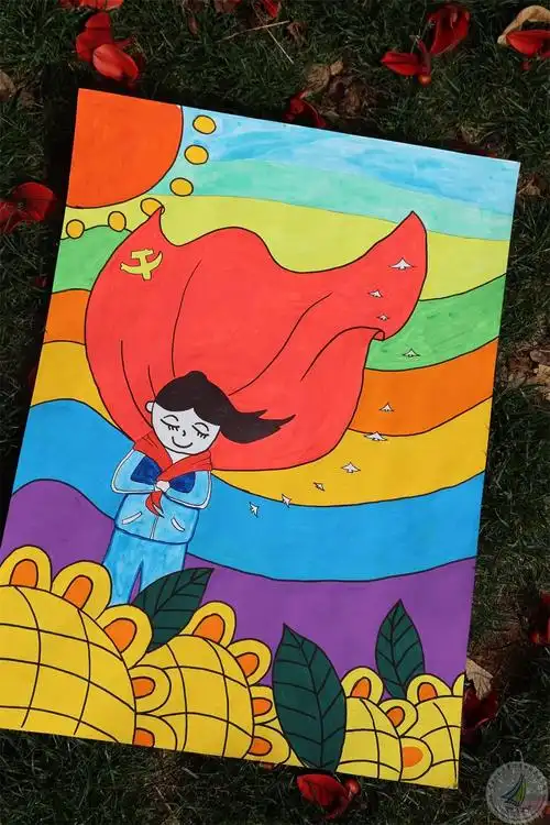 童笔画世界阳光下成长我校参加官渡区第十七届金刚塔杯学生艺术节之