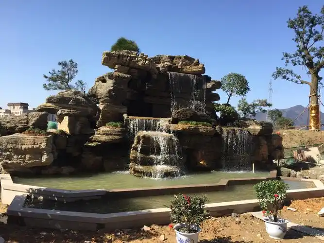 阿里日土假山,仿石假山施工施工设计