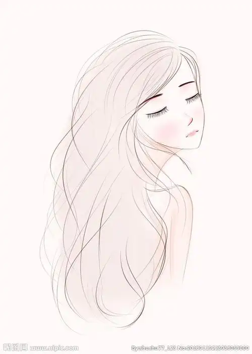 线稿女性人物手绘设计图__动漫人物_动漫动画_设计图库_昵图网nipic.