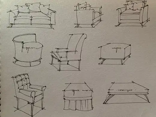 小练笔|家具线稿