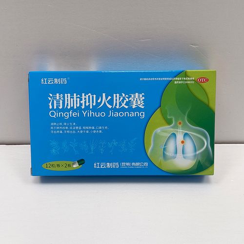 红云 清肺抑火胶囊 0.5g*24粒/盒