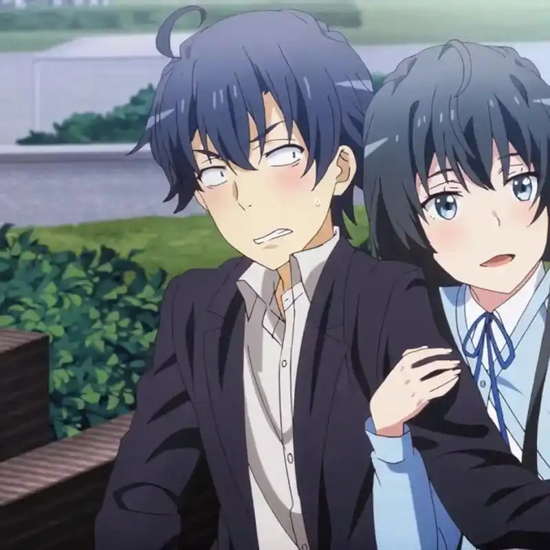 春物#我的青春恋爱物语果然有问题#比企谷八幡#雪之下雪乃" - 抖音