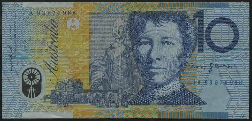 澳大利亚10澳元塑料钞一枚
