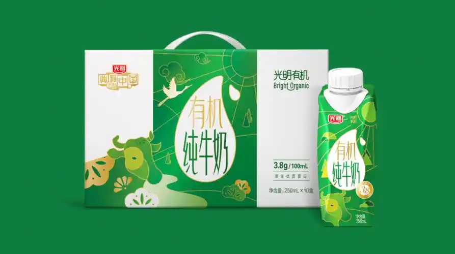 健康新生活,有机新时尚光明有机纯牛奶梦幻盖100%有机生牛乳传递可