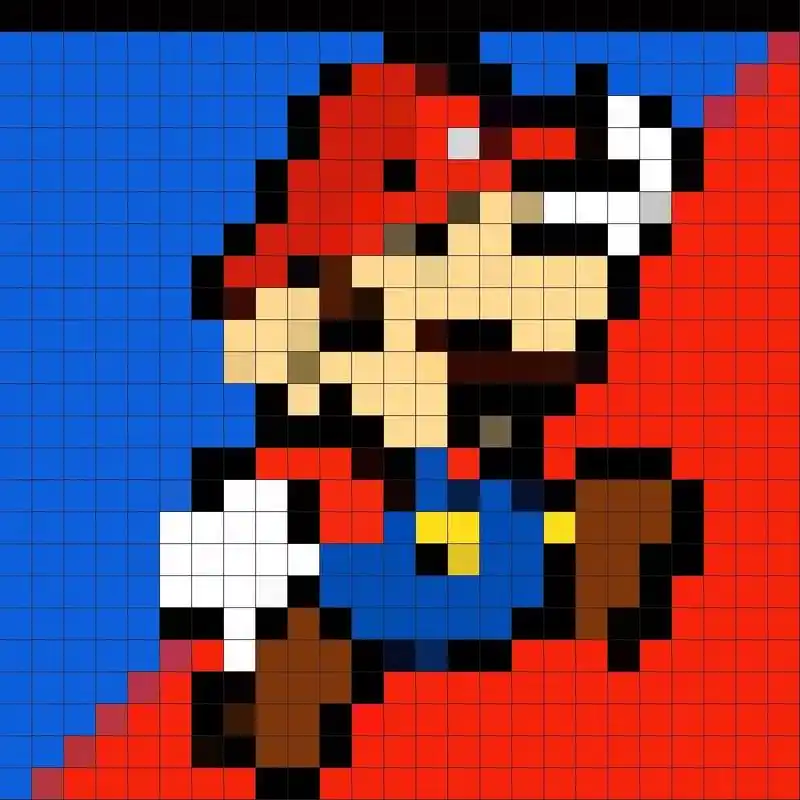 超级马里奥定制像素风.