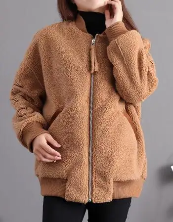 福柔顺2017冬季新款女装加厚长款棉衣刺绣绒衣罗纹外套修身上衣韩版