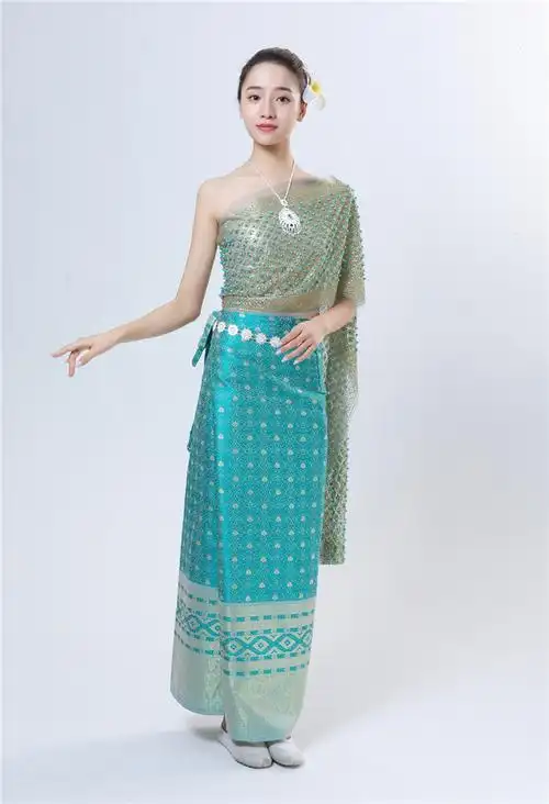 傣族服装泰国西双版纳裙套装情人节影楼摄影写真女装旅游民族风裙子