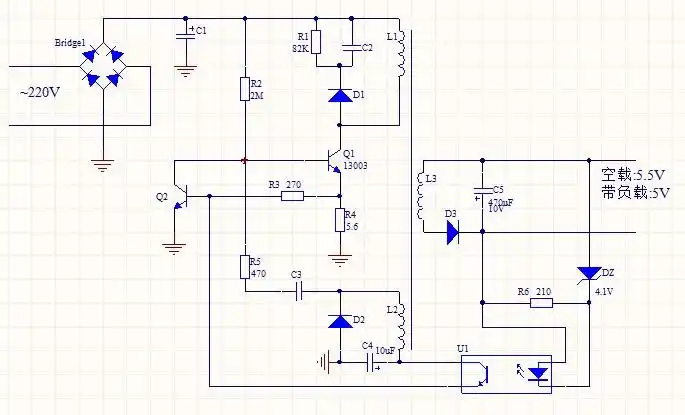 手机自动充电器电路图