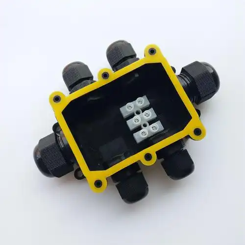 ip68塑料防水接线盒 g713六通防水接线盒 户外电缆接线盒 2至6头