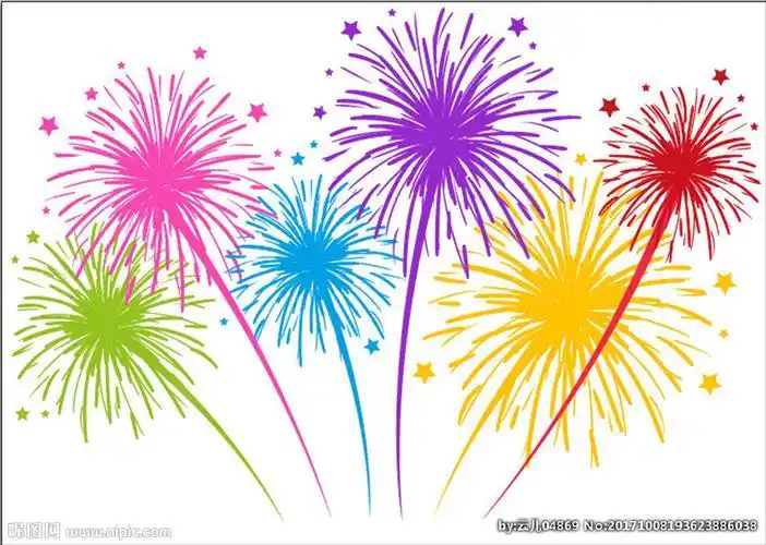 烟花简笔画简单漂亮烟花简笔画简单漂亮五彩的烟花