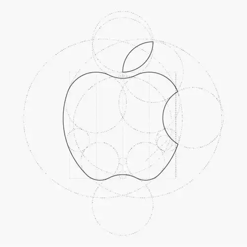 尺规作苹果logo示意图