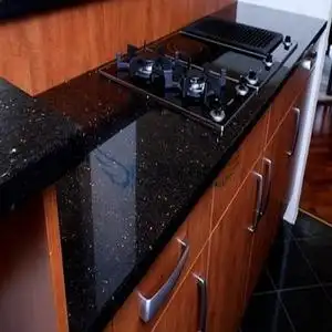 进口天然花岗石 黑金沙 灶台面橱柜台面