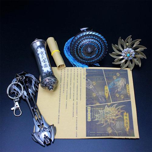 斗罗动漫周边唐三暗器玄天宝录佛怒唐莲合金模型大陆武器手办玩具