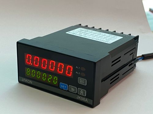 6位数智能电子双数显计米器jakon计数器jk96a可配编码器/计米轮
