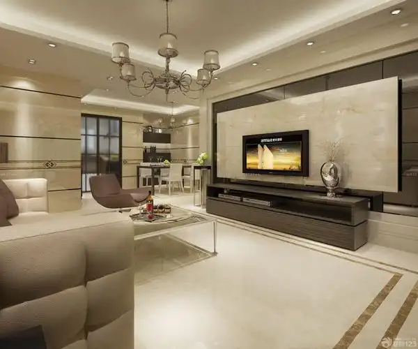 80平方房子花纹瓷砖装修效果图片