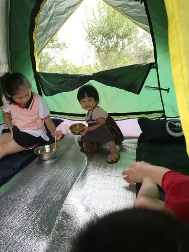 野炊一一于2018年9月8日于德阳东湖山公园