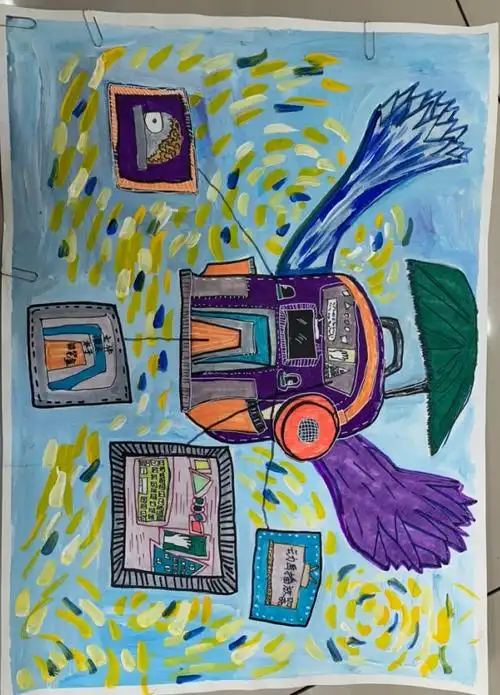 四一班冯柏皓未来飞行书包