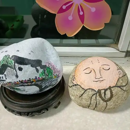 石头画___包头市新时代幼儿园老师们的绘画培训之一
