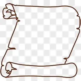 撕裂纸张png画轴图片画轴边框手撕画纸png手绘中式卷轴边框素材pngpsd