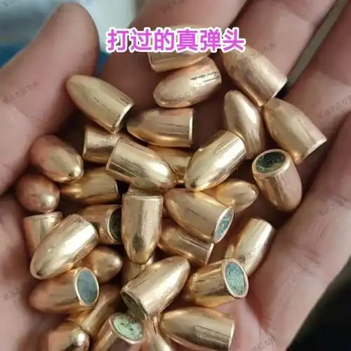 集客家子弹壳工艺品模型92式9毫米模型真弹头 5颗【图片 价格 品牌