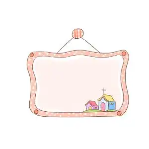 手绘卡通相框花边边框素材