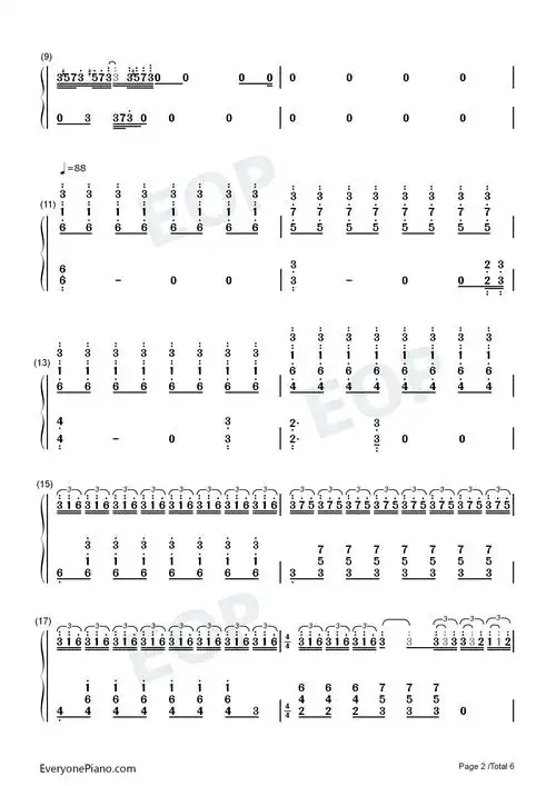 trap-junior-m成员刘宪华双手简谱预览2-钢琴谱文件(五线谱,双手简谱