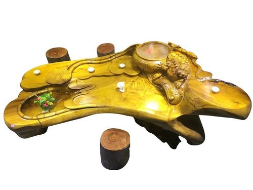 价根雕茶台香樟木金丝楠实木茶桌树头整体树根雕刻茶几鸡翅木