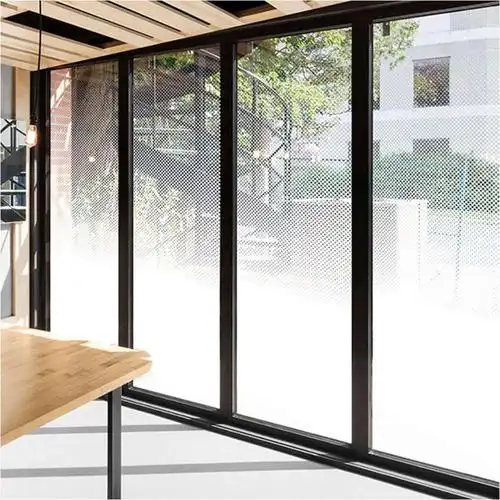 办公室装饰圆点渐变玻璃磨砂贴 白色透明渐变遮挡玻璃磨砂膜