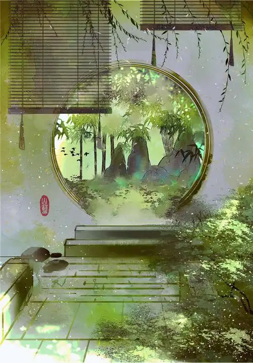 各种古风风景场景|插画|商业插画|山蓝 - 原创作品 - 站酷 (zcool)