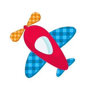 六一儿童节卡通飞机玩具装饰