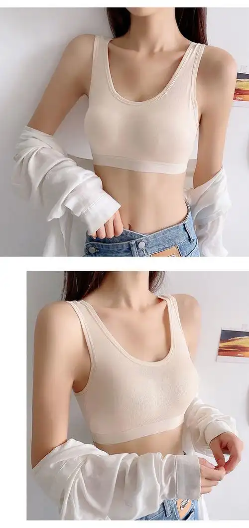 好品质女士内衣无钢圈睡眠文胸可拆胸垫胖妹妹大码内衣运动背心抹胸