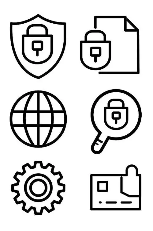 网络安全小图标素材