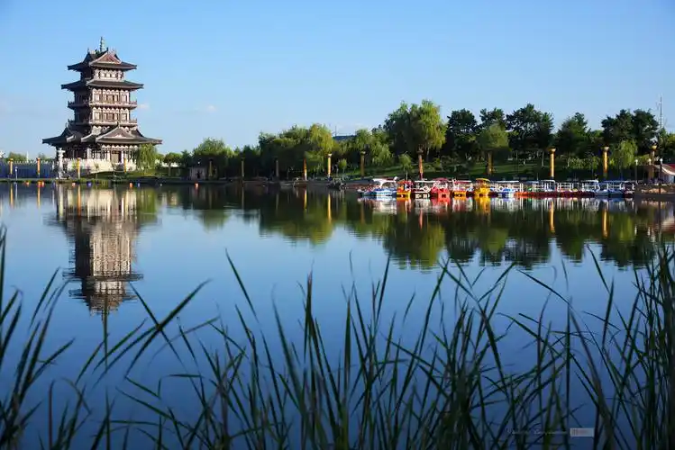 随拍甘肃白银市银凤湖公园掠影上