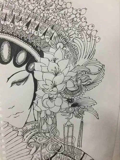 【完满班级】绘戏曲人物 感国粹之美——艺术传媒系环设1604班"献礼