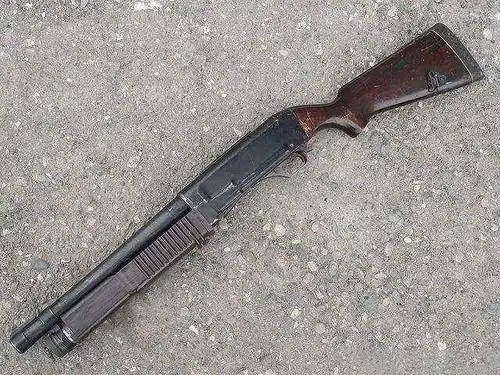 世界上威力最大的霰弹枪用机炮管做枪管防暴警察的主要武器