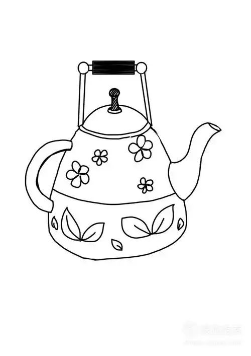 卡通简笔画:水壶怎么画? 详细的方法步骤解读 - 女尚圈