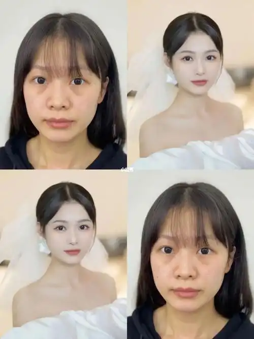 跟妆#深圳化妆师#换头术  #造型#妆前妆后对比#婚礼跟妆#新娘婚礼跟妆