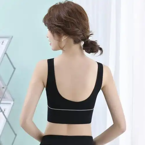 运动爱好者必备!这款无钢圈大u裹胸聚拢背心式运动内衣,不仅舒 - 抖音