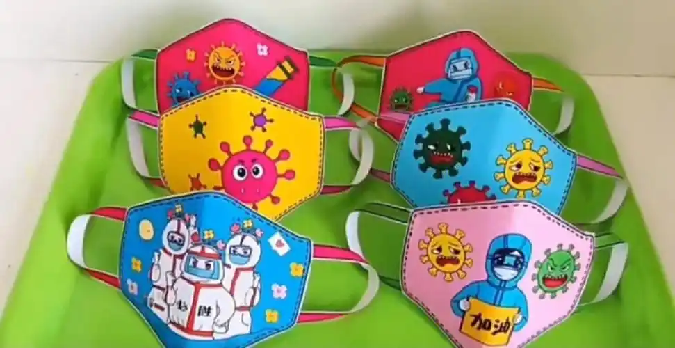 幼儿园创意手工防疫小口罩
