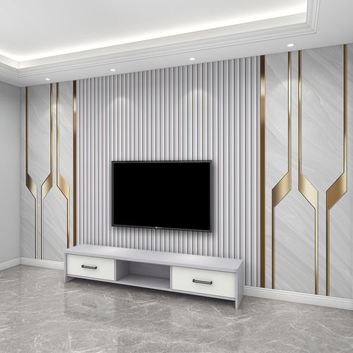 2022新款电视背景墙壁纸壁布现代简约客厅轻奢风影视墙布装饰壁画