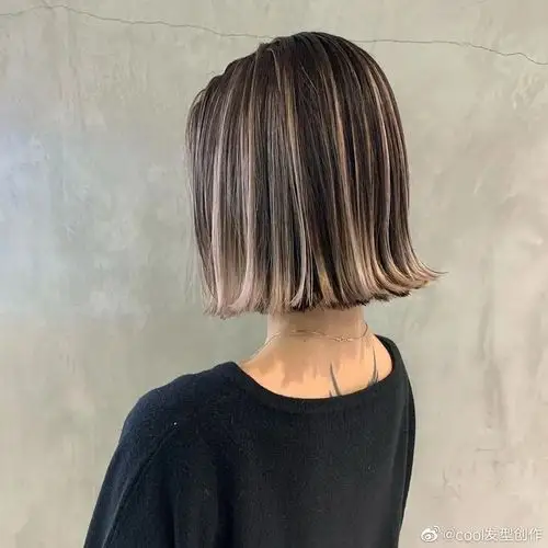 日系层次锁骨发挑染时髦冬日就是这么炫酷