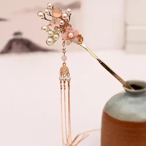 古风发簪子女汉服头饰古装发饰发钗步摇流苏饰品配饰盘发发簪簪子