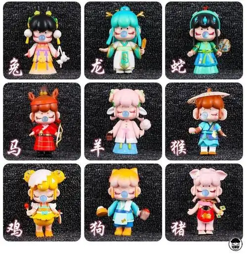 38节礼物十二生肖全套盲盒网红系列儿童玩具生日礼物隐藏款凤凰隐藏款